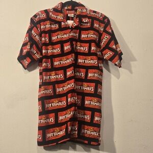 Hot Tamales Short Sleeve Buttondown Shirt Size Medium